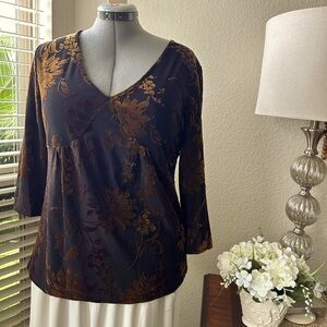 Bundle (2) Velvet Embossed Tunics Long Sleeve
